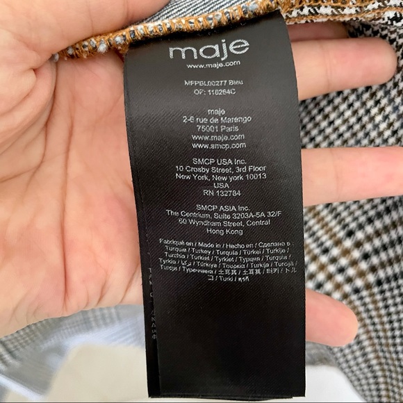 Maje DENIM TROMPE L’OEIL JACKET - Picture 14 of 16